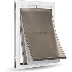PetSafe Extreme Weather Aluminum Pet Door Extra Large 3 Flaps Insulation - Large